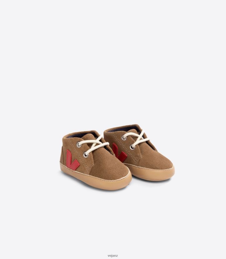 BABY SUEDE BROWN PEKIN Kids Veja D42FZB406 Shoes