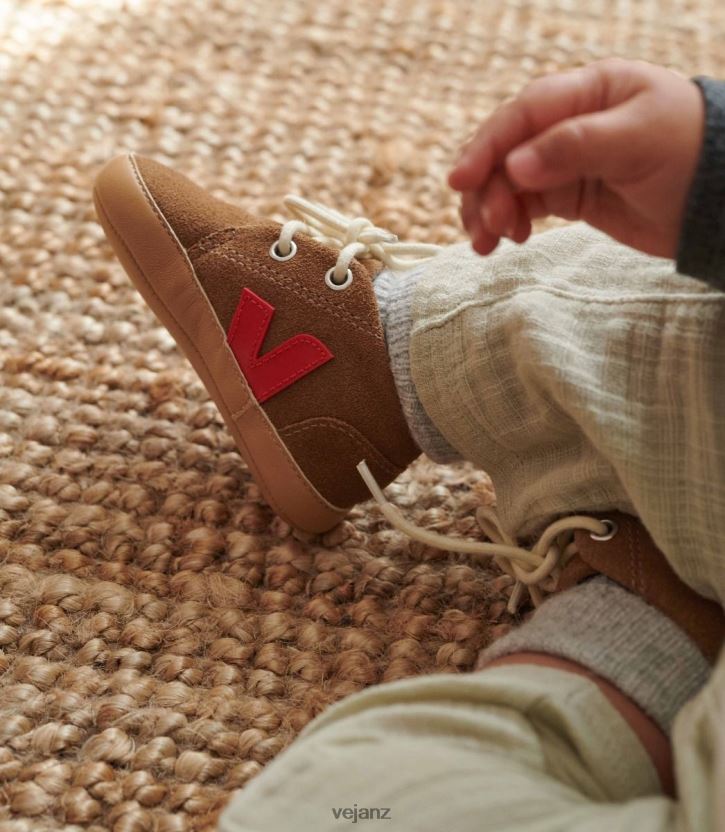 BABY SUEDE BROWN PEKIN Kids Veja D42FZB406 Shoes