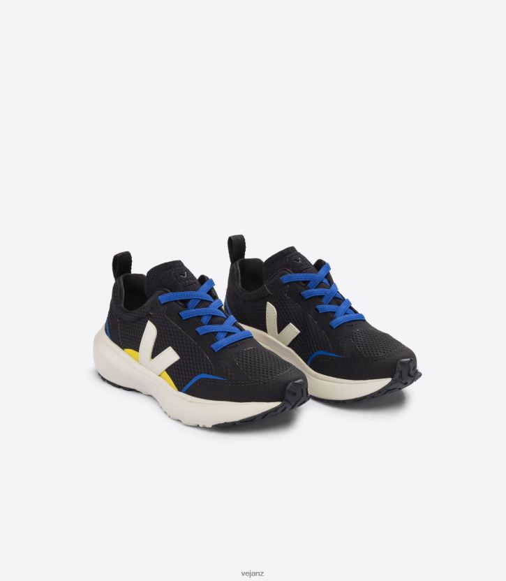CANARY ELASTIC LACES ALVEOMESH BLACK PIERRE Kids Veja D42FZB380 Shoes