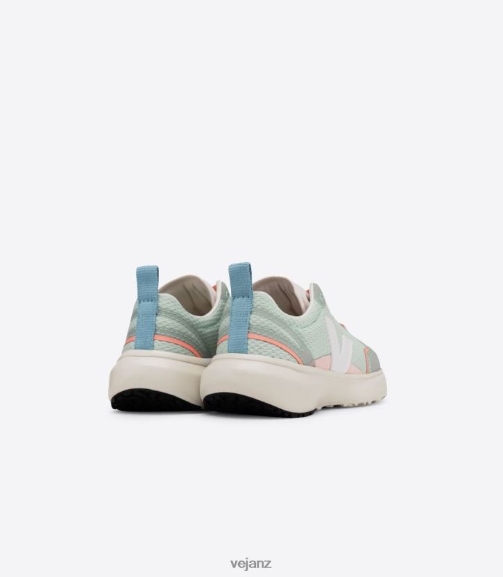 CANARY ELASTIC LACES ALVEOMESH MATCHA WHITE Kids Veja D42FZB390 Shoes