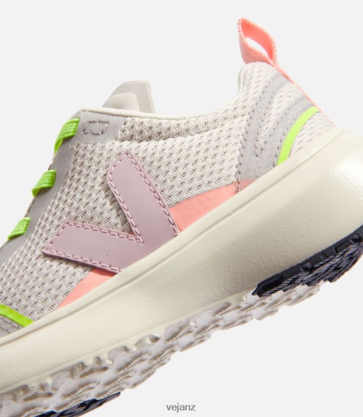 CANARY ELASTIC LACES ALVEOMESH NATURAL BABE Kids Veja D42FZB388 Shoes