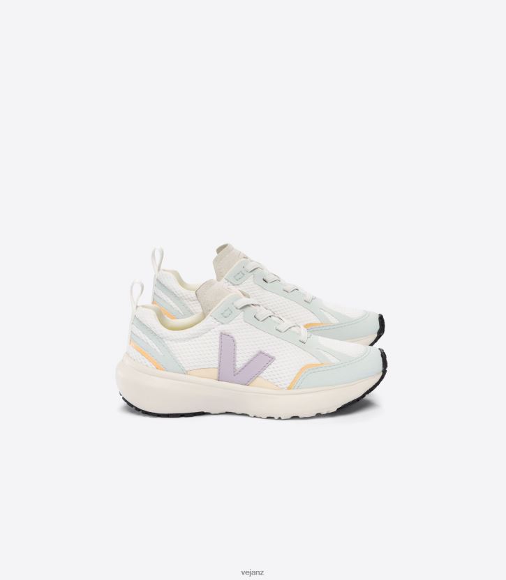 CANARY ELASTIC LACES ALVEOMESH WHITE PARME Kids Veja D42FZB386 Shoes
