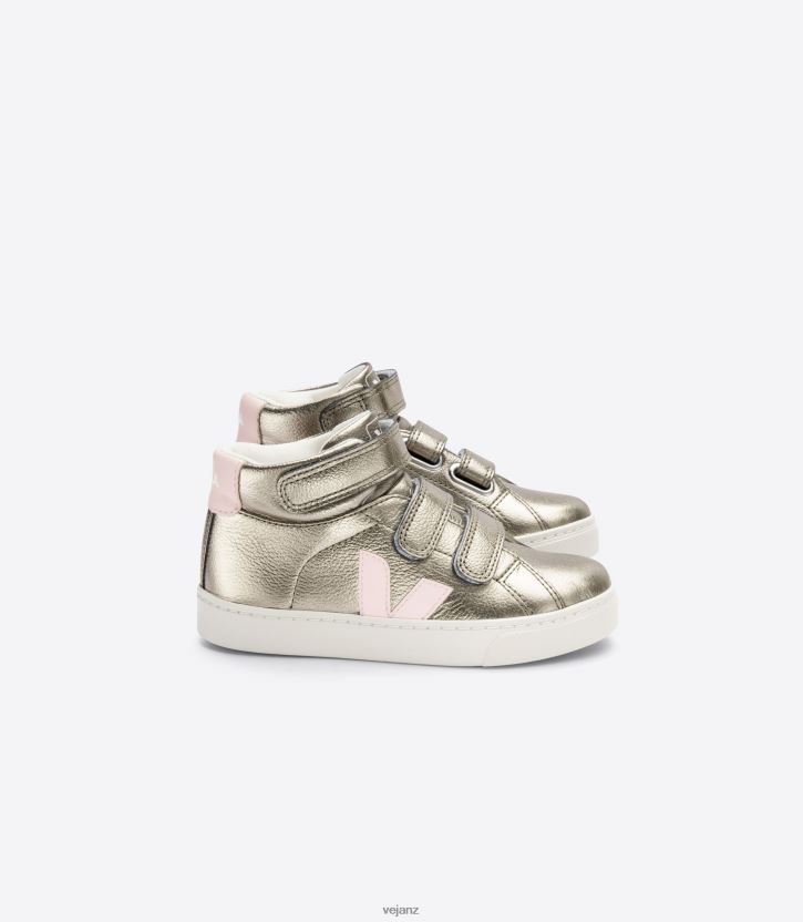 ESPLAR MID CHROMEFREE LEATHER BRONZE PETALE Kids Veja D42FZB315 Shoes