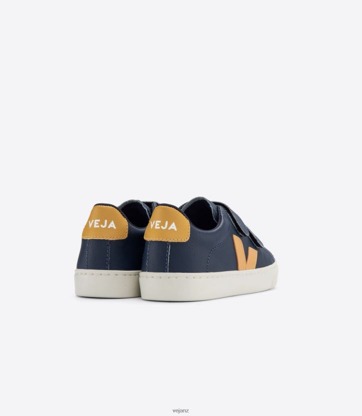 ESPLAR CHROMEFREE LEATHER NAUTICO MOUTARDE Kids Veja D42FZB339 Shoes