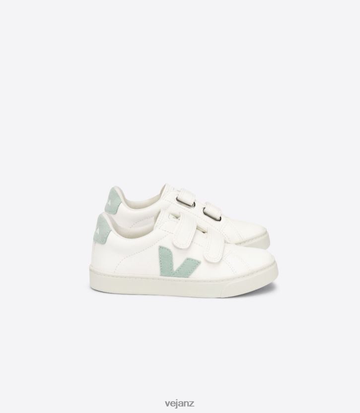ESPLAR CHROMEFREE LEATHER WHITE MATCHA Kids Veja D42FZB329 Shoes