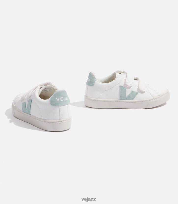 ESPLAR CHROMEFREE LEATHER WHITE MATCHA Kids Veja D42FZB329 Shoes