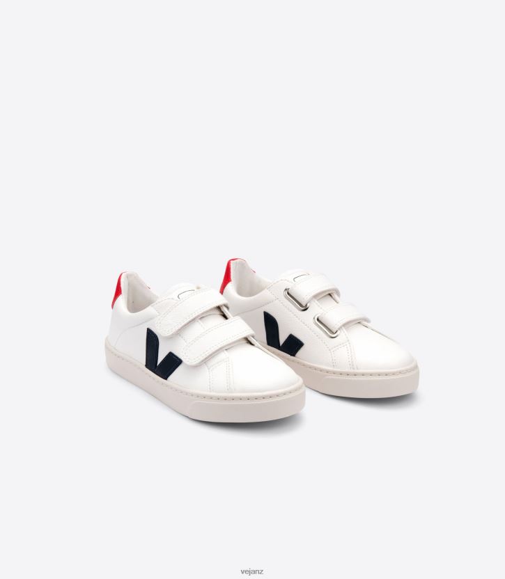 ESPLAR CHROMEFREE LEATHER WHITE NAUTICO PEKIN Kids Veja D42FZB321 Shoes