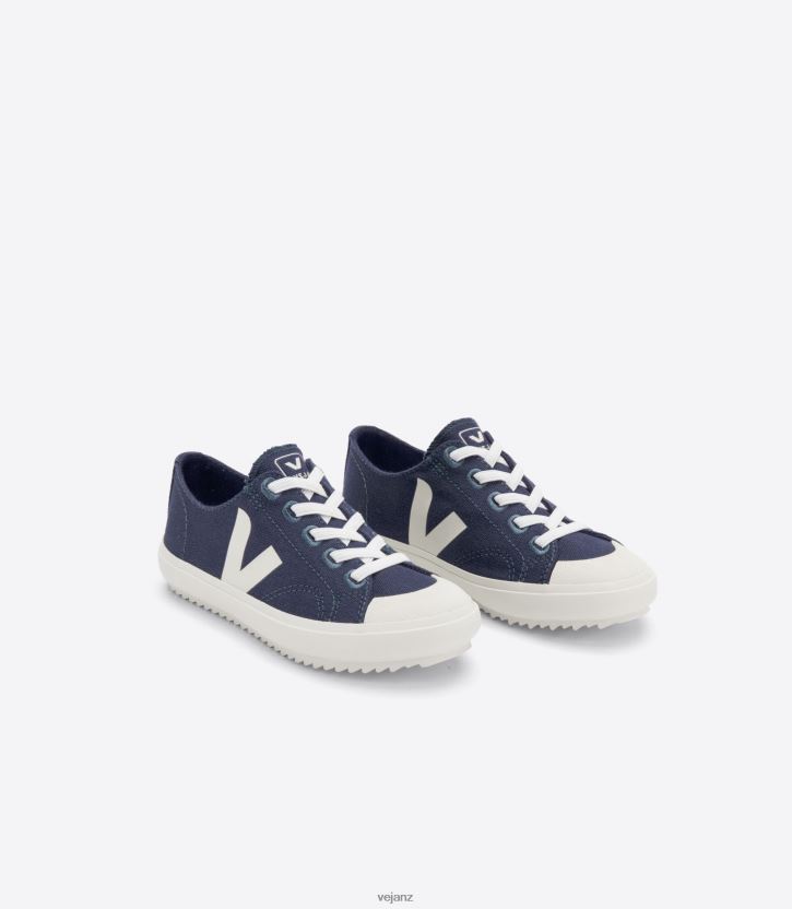 FLIP ELASTIC LACES CANVAS MARINE PIERRE Kids Veja D42FZB392 Shoes