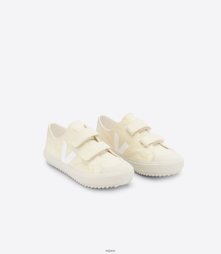 OLLIE CANVAS BUTTER WHITE Kids Veja D42FZB395 Shoes