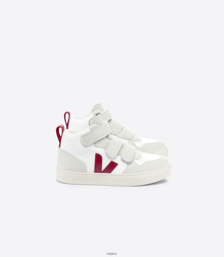V-10 MID B-MESH WHITE MARSALA Kids Veja D42FZB343 Shoes
