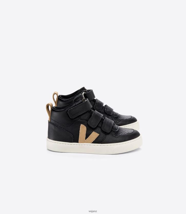 V-10 MID CHROMEFREE LEATHER BLACK DUNE Kids Veja D42FZB348 Shoes