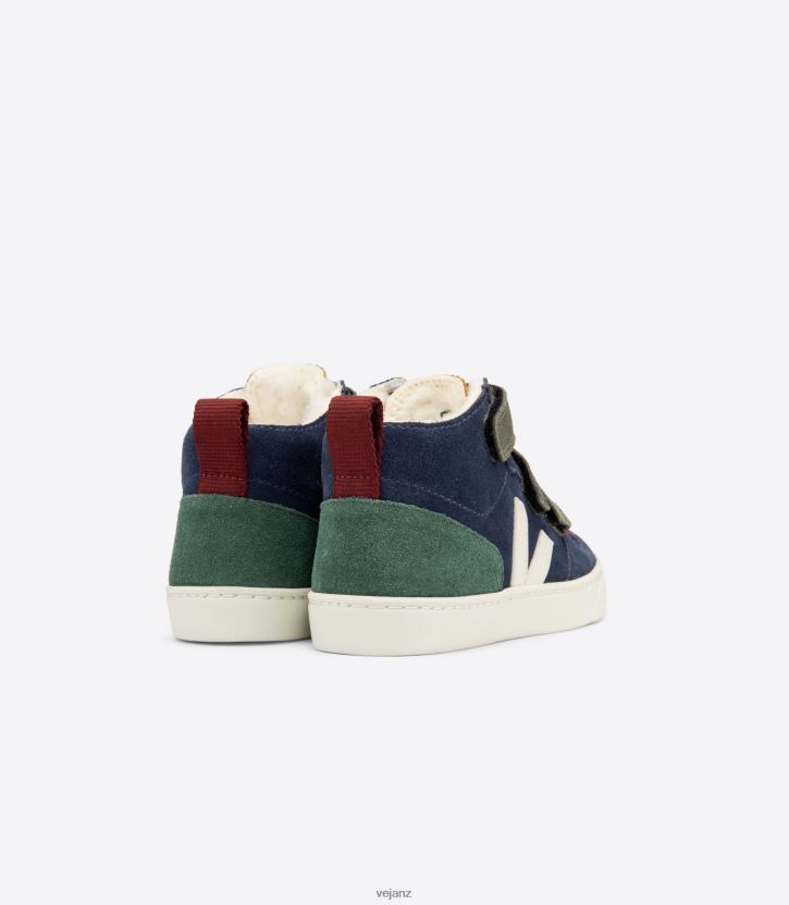 V-10 MID FURED SUEDE MULTICO NAUTICO CYPRUS Kids Veja D42FZB352 Shoes