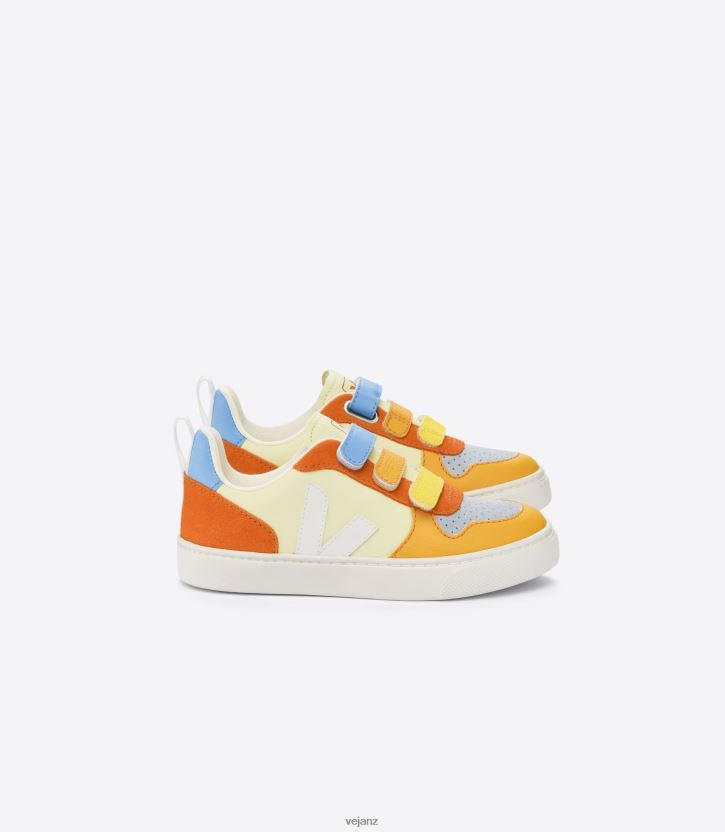 V-10 CHROMEFREE LEATHER MULTICO SUN Kids Veja D42FZB353 Shoes