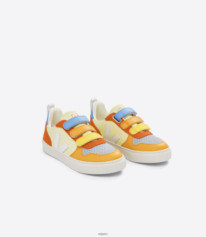 V-10 CHROMEFREE LEATHER MULTICO SUN Kids Veja D42FZB353 Shoes