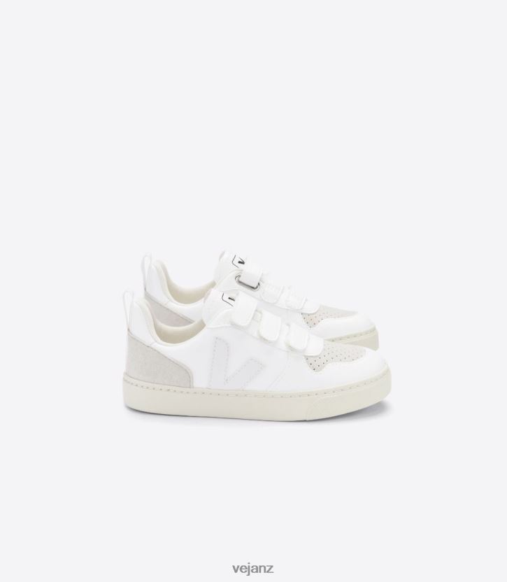 V-10 CWL WHITE NATURAL Kids Veja D42FZB373 Shoes