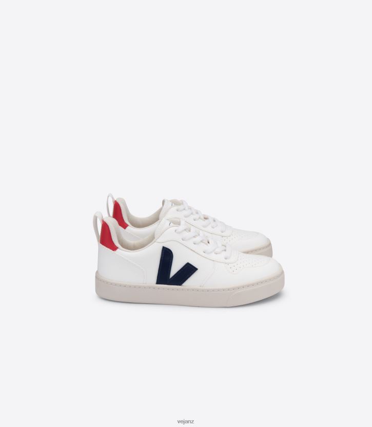 V-10 LACES CWL WHITE COBALT PEKIN Kids Veja D42FZB365 Shoes