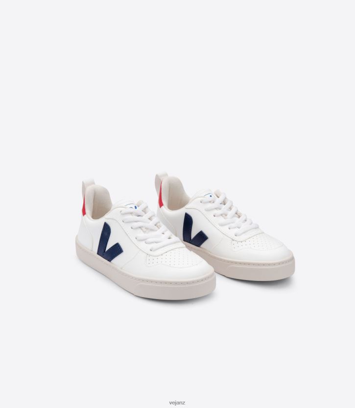 V-10 LACES CWL WHITE COBALT PEKIN Kids Veja D42FZB365 Shoes
