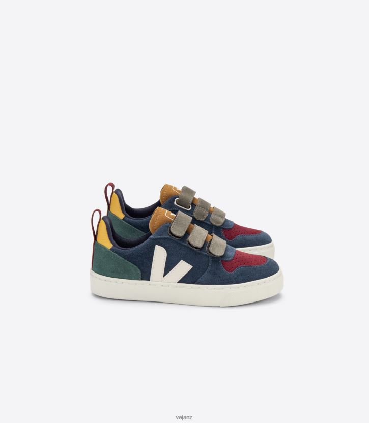 V-10 SUEDE MULTICO NAUTICO Kids Veja D42FZB371 Shoes