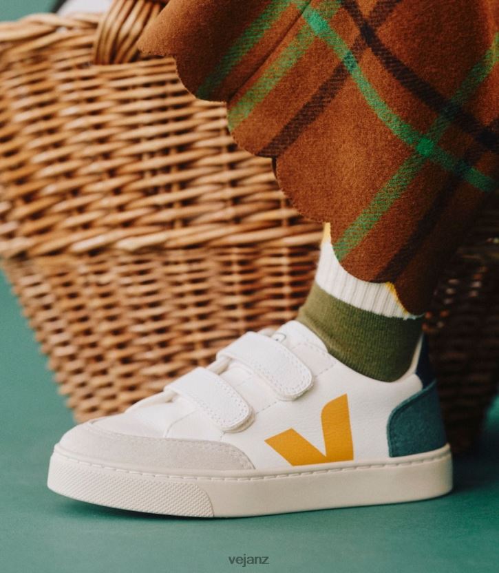 V-12 CHROMEFREE LEATHER MULTICO BRITTANY Kids Veja D42FZB308 Shoes