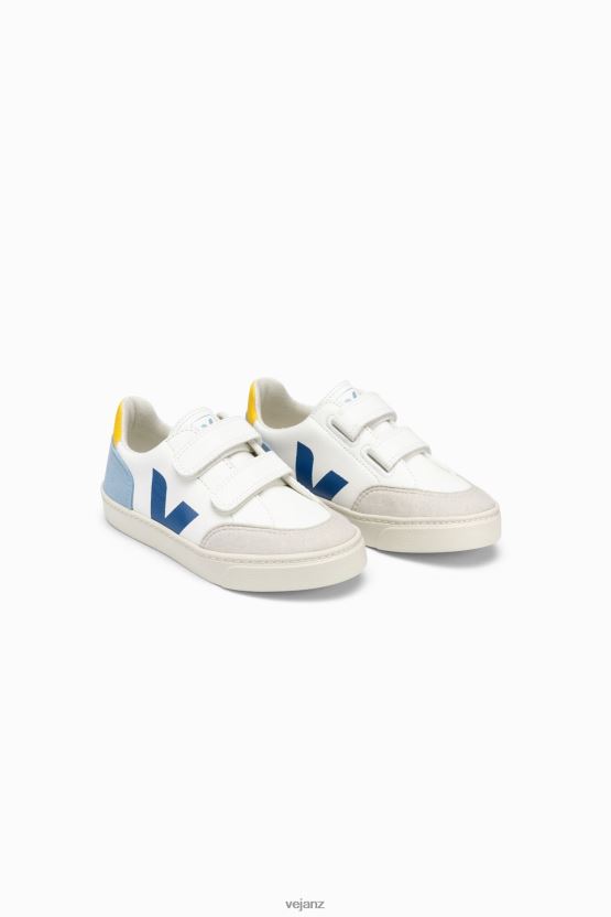 V-12 CHROMEFREE LEATHER WHITE MULTICO Kids Veja D42FZB309 Shoes