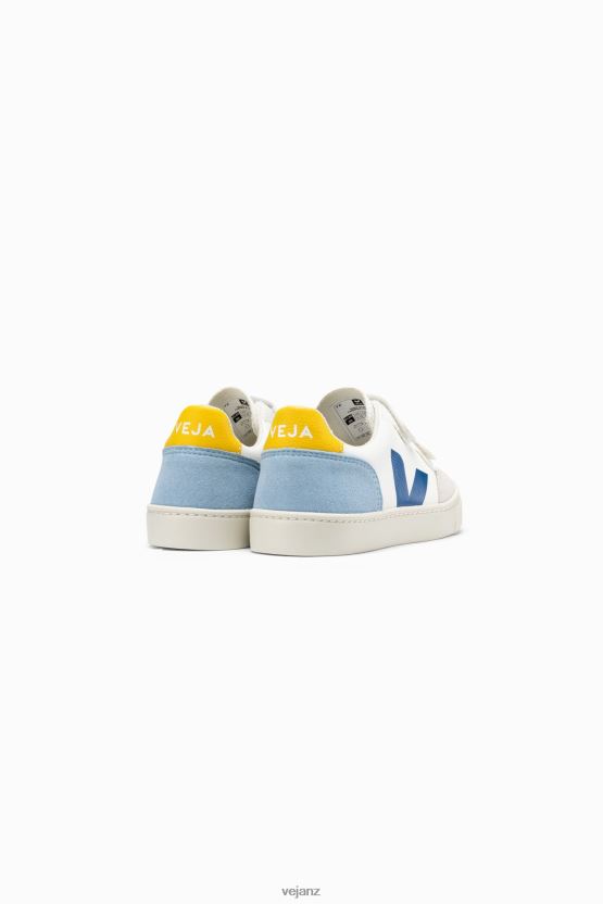 V-12 CHROMEFREE LEATHER WHITE MULTICO Kids Veja D42FZB309 Shoes