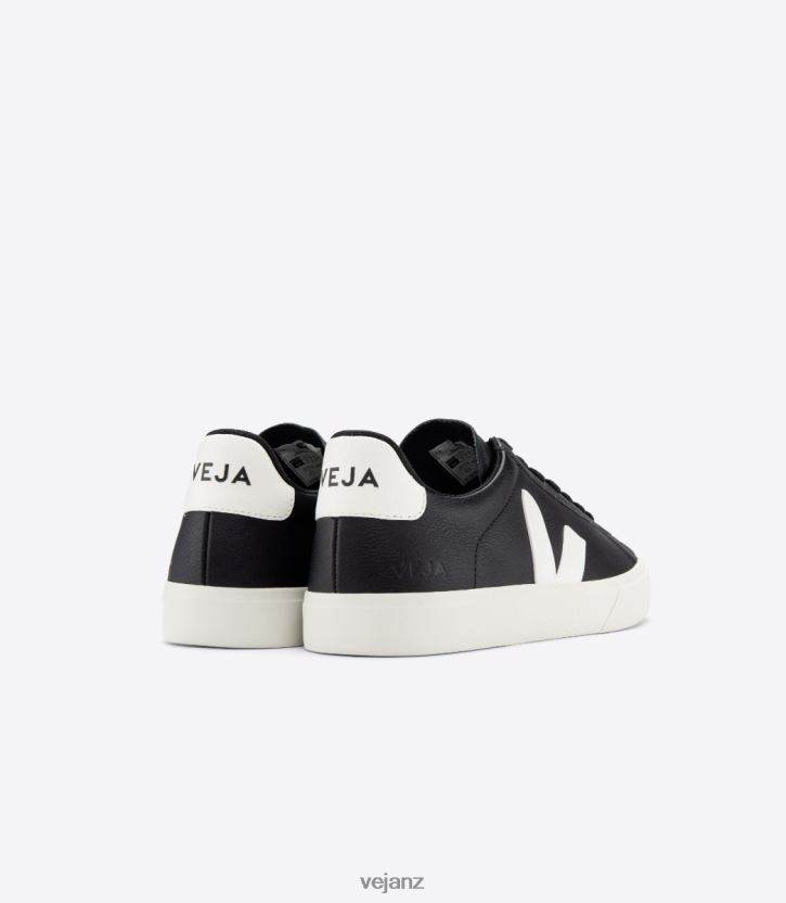 CAMPO CHROMEFREE LEATHER BLACK WHITE Men Veja D42FZB15 Shoes