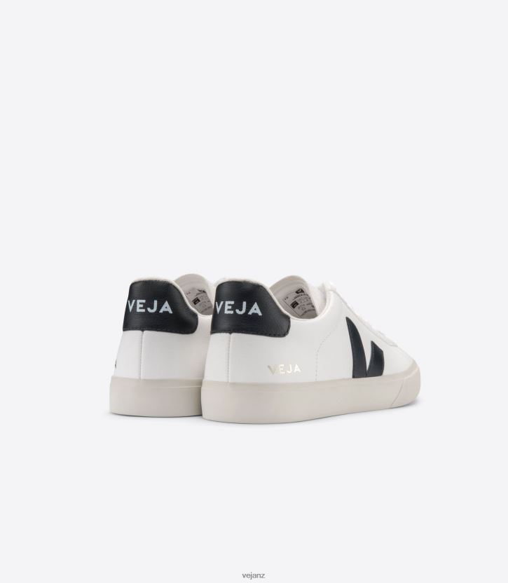 CAMPO CHROMEFREE LEATHER WHITE BLACK Men Veja D42FZB6 Shoes