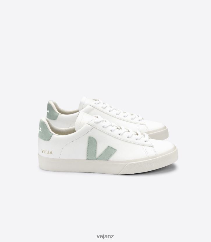 CAMPO CHROMEFREE LEATHER WHITE MATCHA Men Veja D42FZB17 Shoes