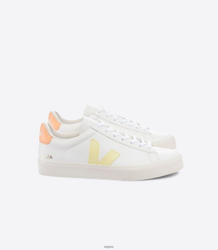 CAMPO CHROMEFREE LEATHER WHITE SUN PEACH Men Veja D42FZB19 Shoes