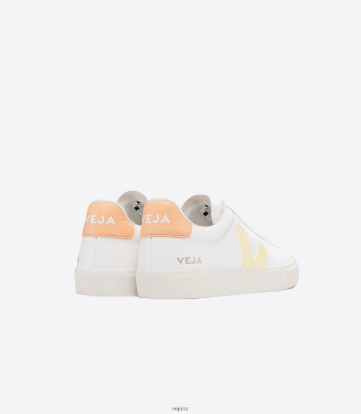CAMPO CHROMEFREE LEATHER WHITE SUN PEACH Men Veja D42FZB19 Shoes