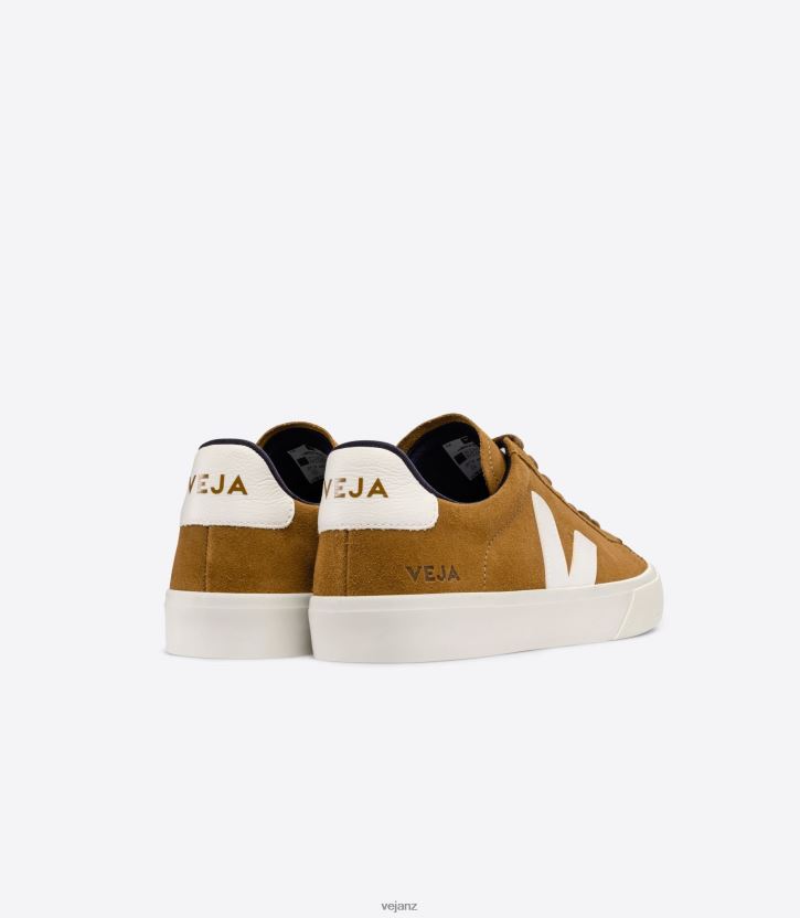 CAMPO SUEDE CAMEL WHITE Men Veja D42FZB10 Shoes