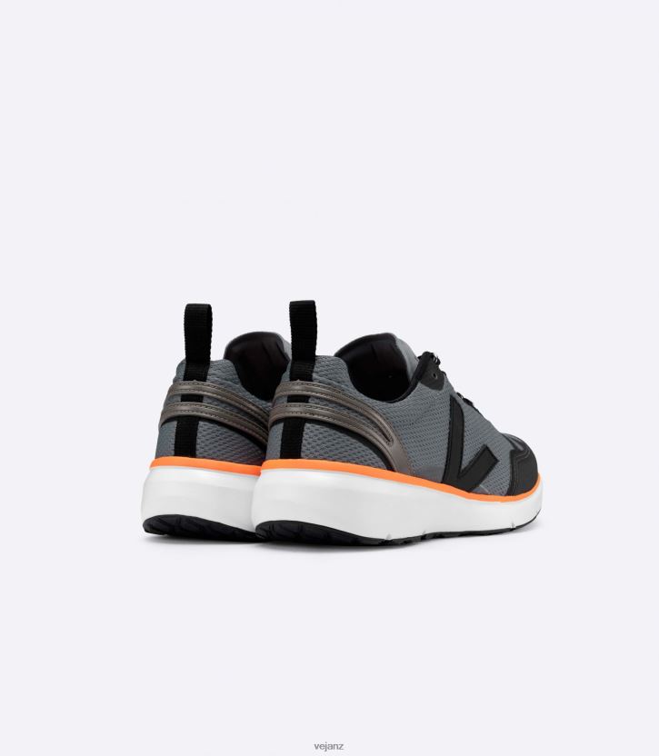 CONDOR 2 ALVEOMESH CONCRETE BLACK NEON ORANGE Men Veja D42FZB195 Shoes