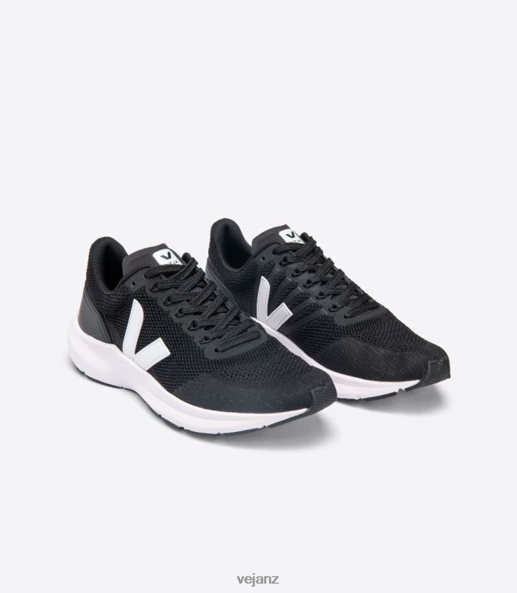 MARLIN V-KNIT BLACK WHITE Men Veja D42FZB204 Shoes
