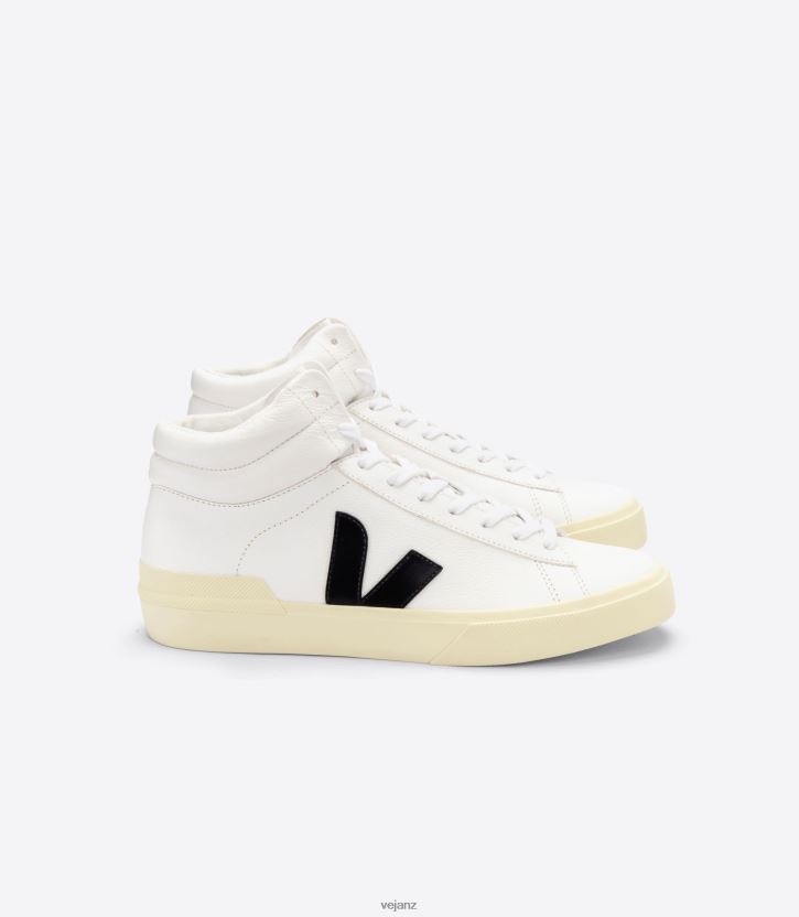 MINOTAUR CHROMEFREE LEATHER WHITE BLACK BUTTER Men Veja D42FZB70 Shoes