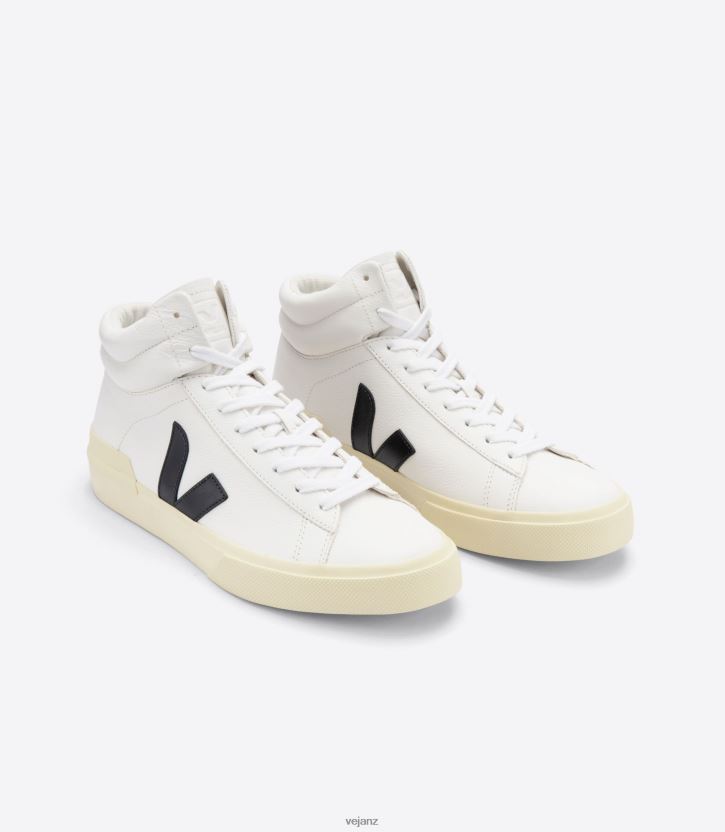 MINOTAUR CHROMEFREE LEATHER WHITE BLACK BUTTER Men Veja D42FZB70 Shoes