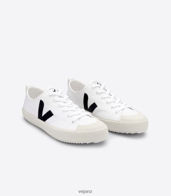 NOVA CANVAS WHITE BLACK Men Veja D42FZB150 Shoes