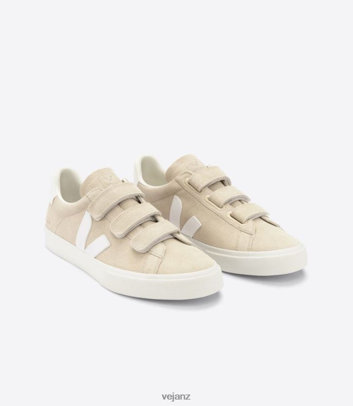 RECIFE CHROMEFREE LEATHER ALMOND WHITE Men Veja D42FZB114 Shoes