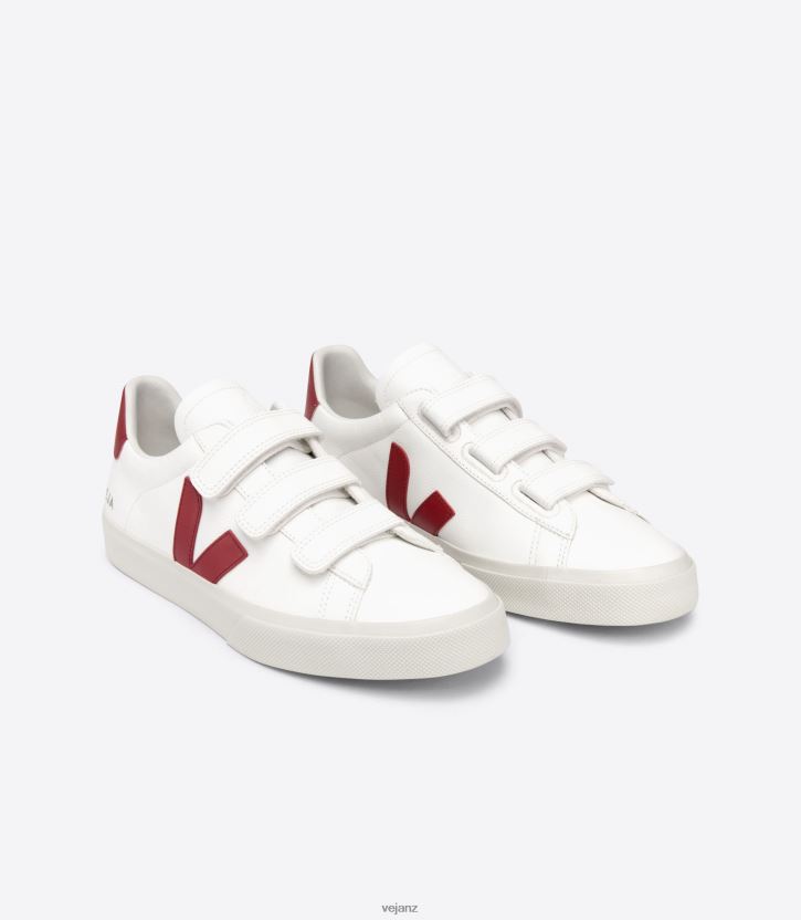 RECIFE CHROMEFREE LEATHER WHITE MARSALA Men Veja D42FZB115 Shoes
