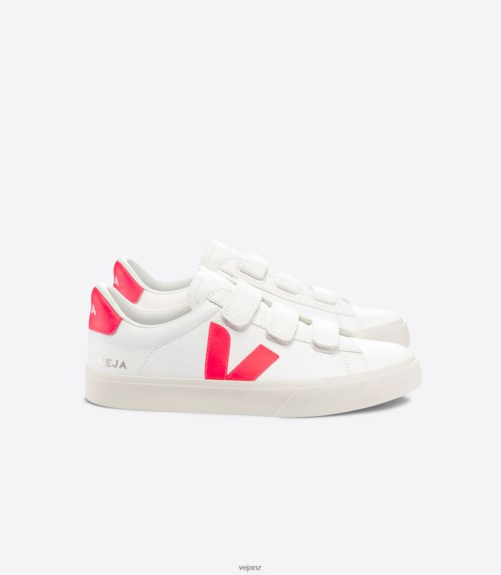 RECIFE CHROMEFREE LEATHER WHITE ROSE FLUO Men Veja D42FZB112 Shoes