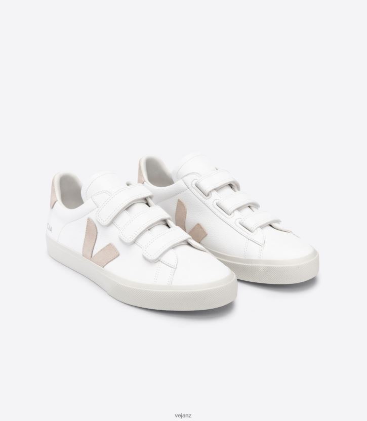 RECIFE CHROMEFREE LEATHER WHITE SABLE Men Veja D42FZB113 Shoes