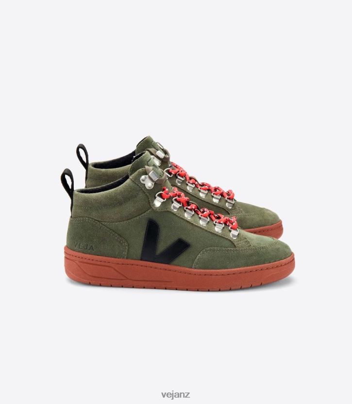 RORAIMA SUEDE OLIVE BLACK RUST SOLE Men Veja D42FZB120 Shoes