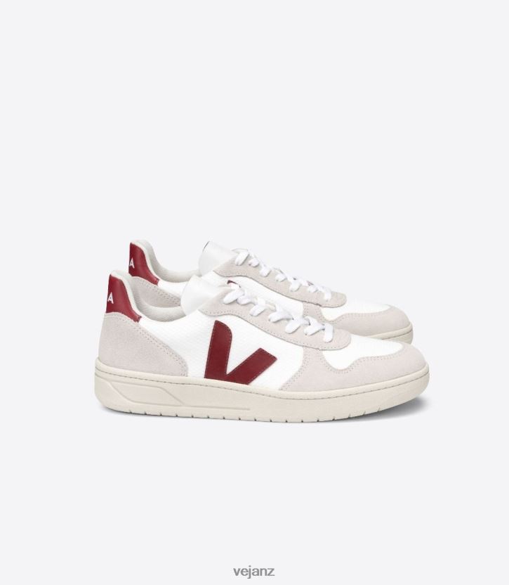 V-10 B-MESH WHITE NATURAL MARSALA Men Veja D42FZB57 Shoes