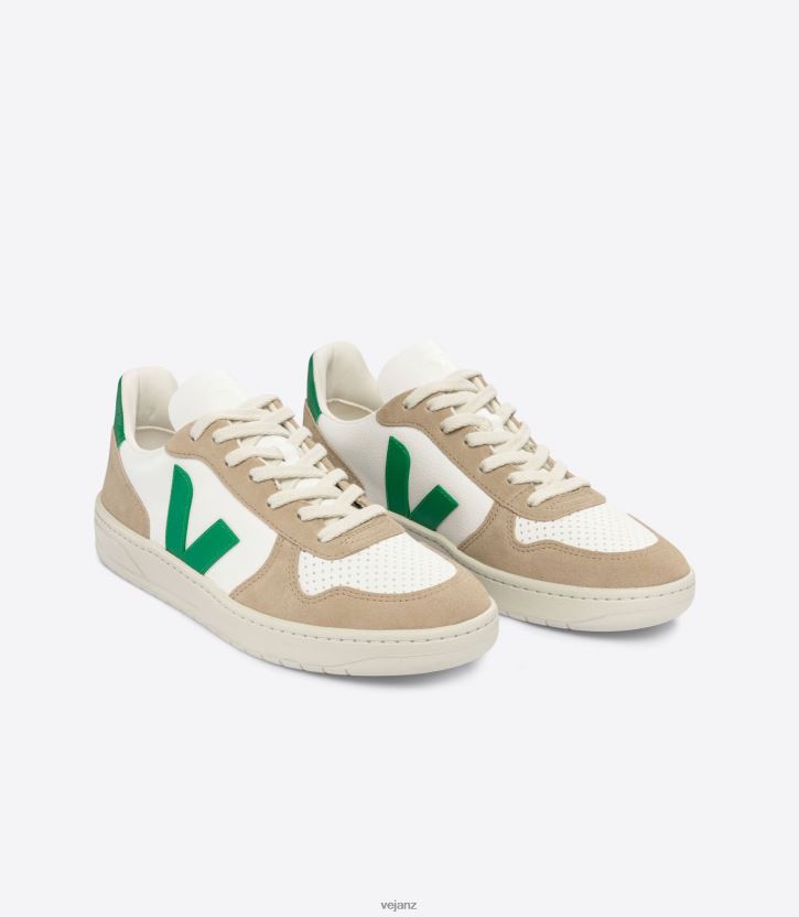 V-10 CHROMEFREE LEATHER WHITE EMERAUDE SAHARA Men Veja D42FZB40 Shoes