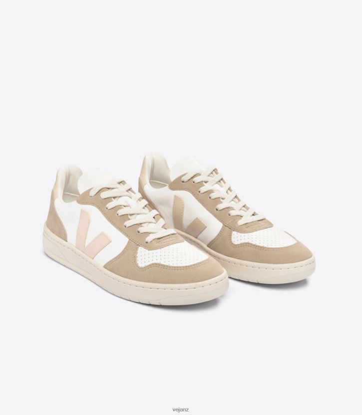 V-10 CHROMEFREE LEATHER WHITE SABLE SAHARA Men Veja D42FZB39 Shoes