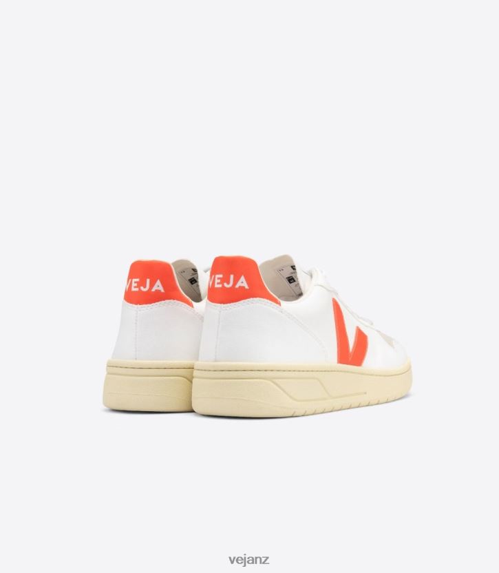 V-10 CWL WHITE ORANGE FLUO Men Veja D42FZB51 Shoes