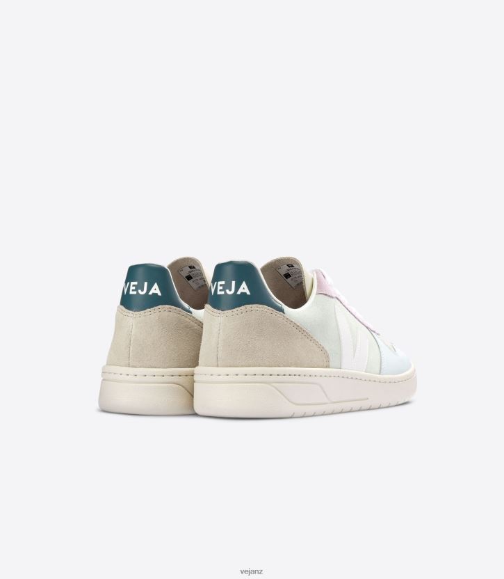V-10 SUEDE JADE WHITE MULTICO Men Veja D42FZB53 Shoes