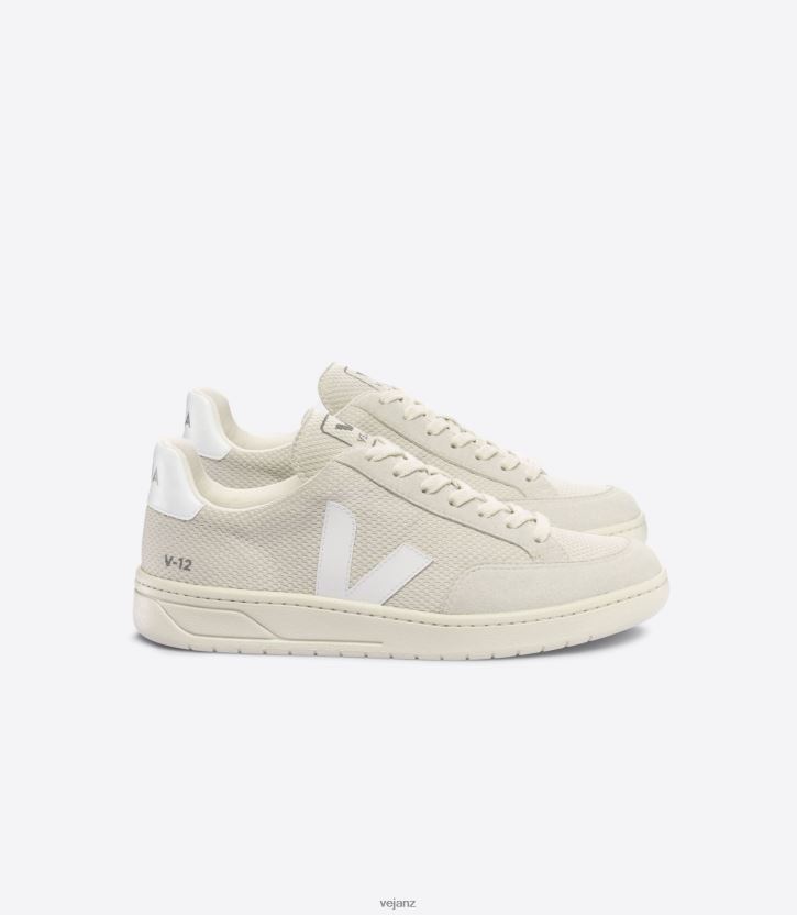 V-12 ALVEOMESH NATURAL WHITE Men Veja D42FZB35 Shoes