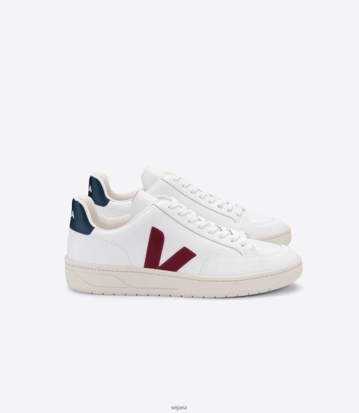 V-12 LEATHER WHITE MARSALA NAUTICO Men Veja D42FZB27 Shoes