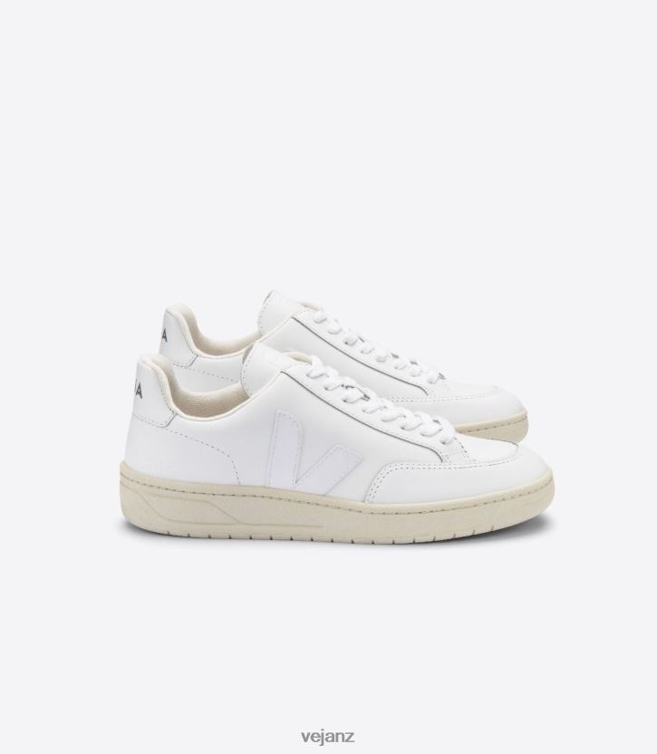 V-12 LEATHER WHITE Men Veja D42FZB33 Shoes