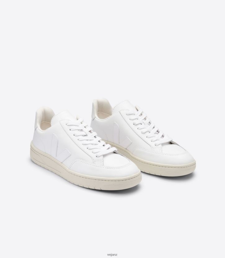 V-12 LEATHER WHITE Men Veja D42FZB33 Shoes